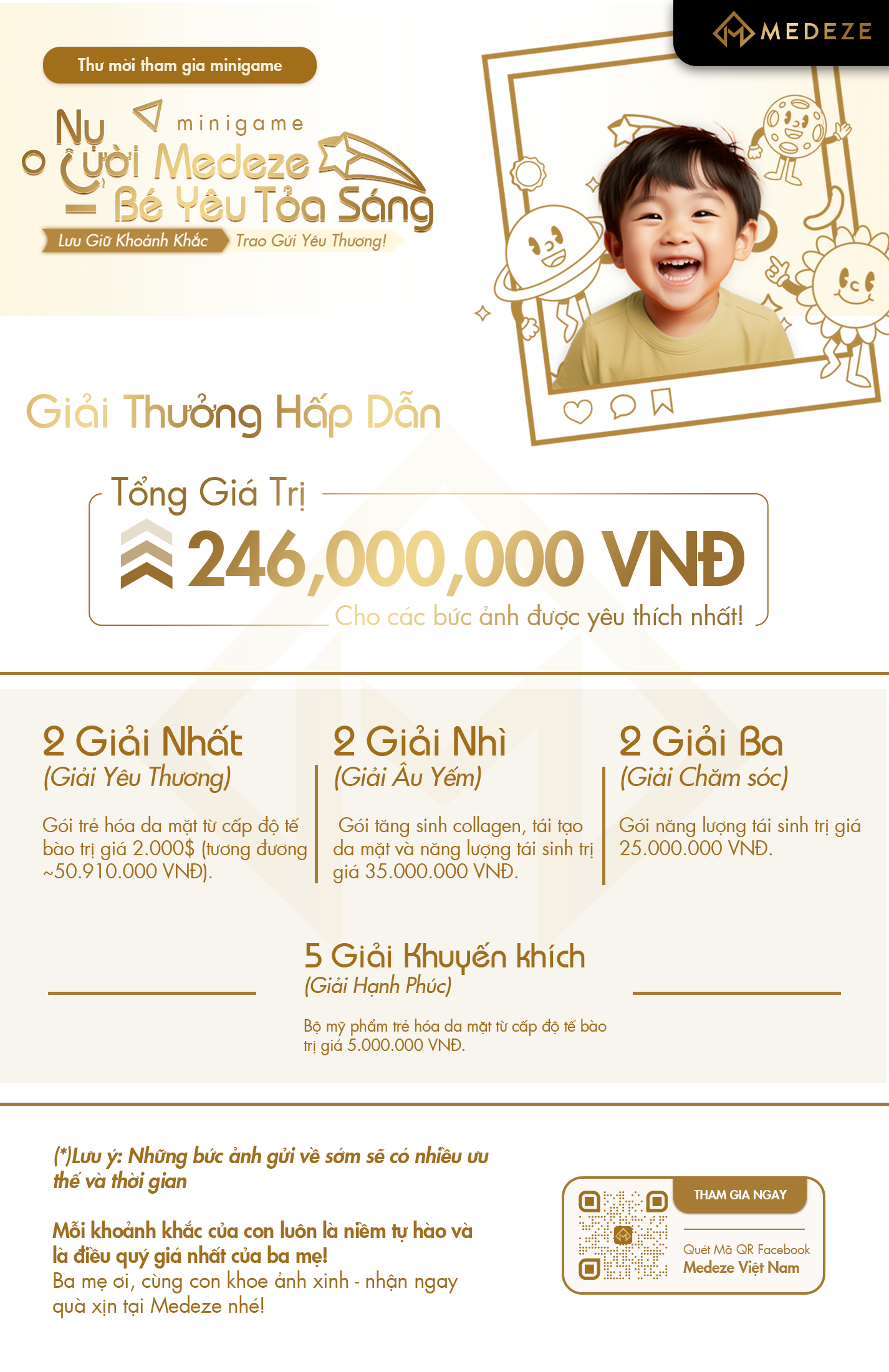 MiniGame Nụ Cười Medeze - Bé Yêu Tỏa Sáng