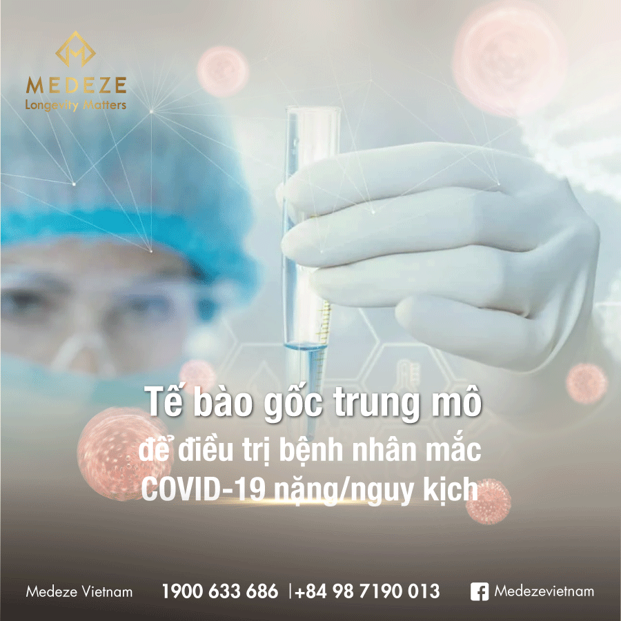 Tế bào gốc trung mô để điều trị bệnh nhân mắc COVID-19 nặng/nguy kịch